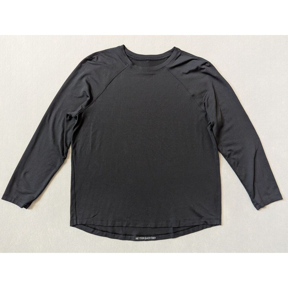 lululemon License to Train Classic-Fit Long-Sleeve Shirt Black Size 8*